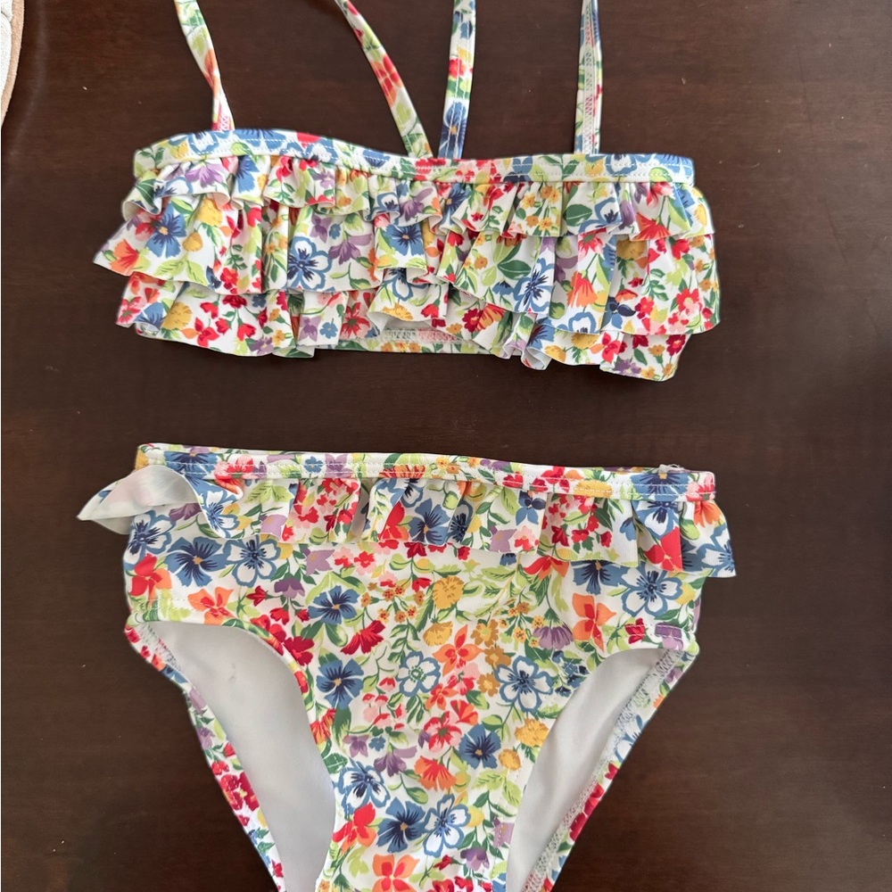 Janie and Jack Multicolor Floral Bikini